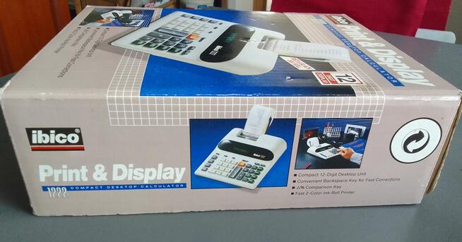 Kalkulator IBICO 1222 z drukarką + 4 rolki papieru 12 cyfrow