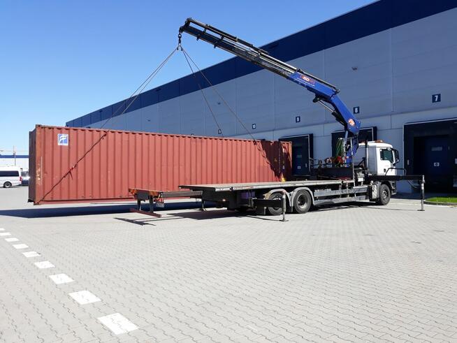 Usługi transportowe HDS, kontenery 12 m, ladunki ponadnormat