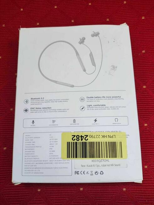 Słuchawki bezprzewodowe douszne Bluetooth Nurati N1 BT