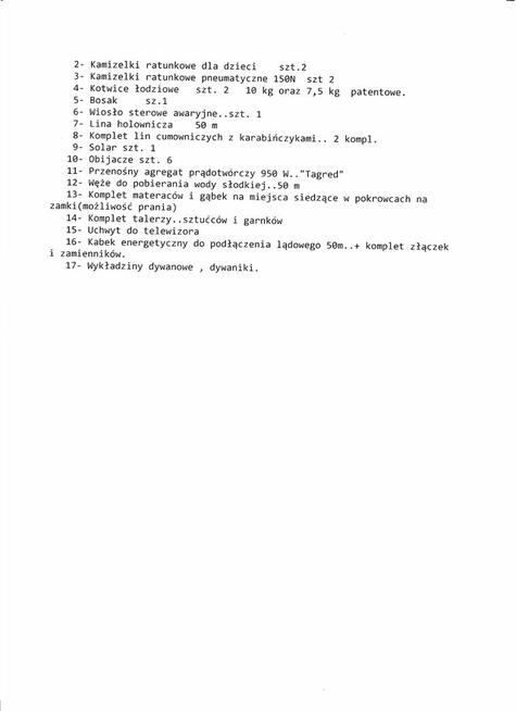 Jacht Motorowy Cascaruda 980 z miejscem postojowym (marina)