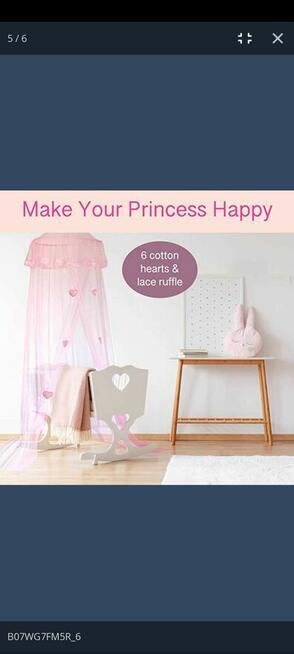 Moskitiera Firana nad łóżko tapczan moskitiera do łóżeczka