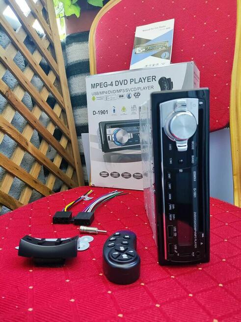 Radio Samochodowe RDS Odtwarzacz MP3 MP4 CD DVD USB BT D1901