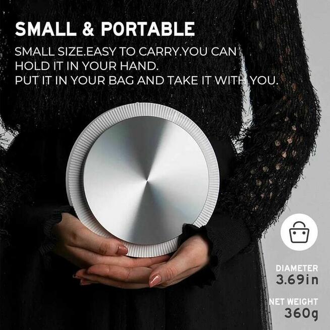 Przenośny Odtwarzacz CD Bluetooth BT Dyskmen biały Walkman