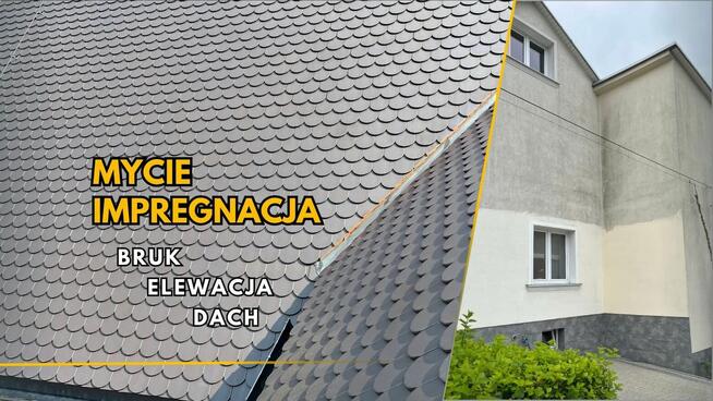 Mycie & Impregnacja - Bruk, Elewacja, Dach, Hale.Gorąca woda