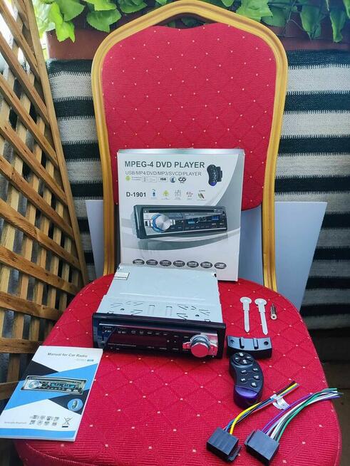 Radio Samochodowe RDS Odtwarzacz MP3 MP4 CD DVD USB BT D1901