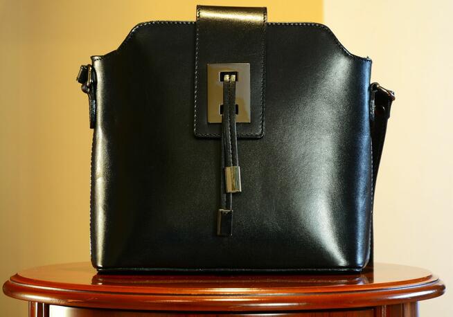 Piękna Damska Torebka Skórzana BORSE IN PELLE Super Wykonana