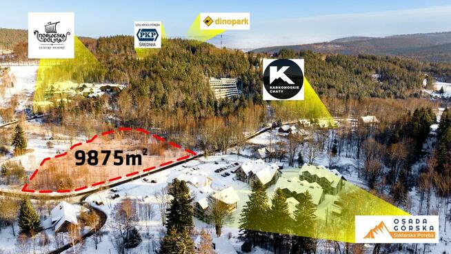 Działka 9875m2 Szklarska Średnia ul. Hofmana TANIO!