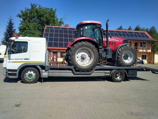 Pomoc drogowa transport sprzętu budowlanego, rolniczego