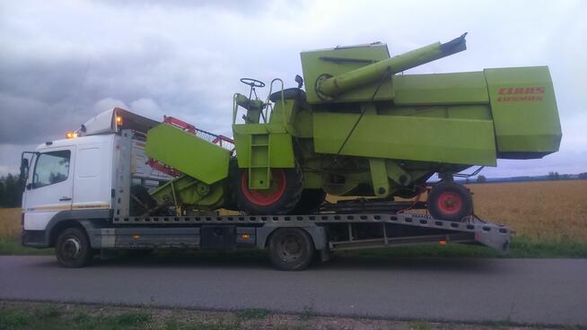 Pomoc drogowa transport sprzętu budowlanego, rolniczego