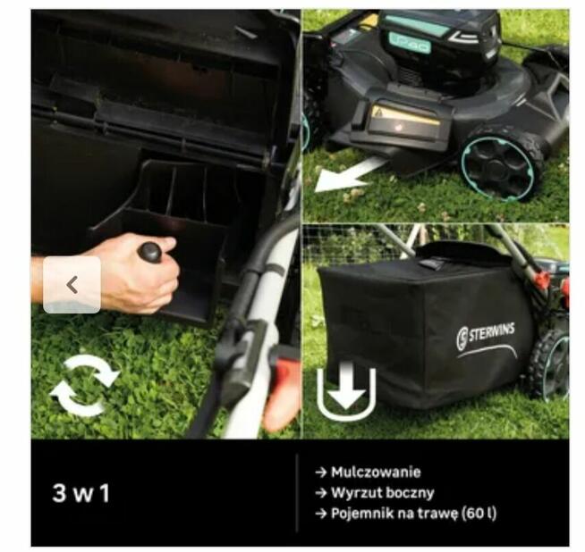 Kosiarka akumulatorowa 51cm koszenie.