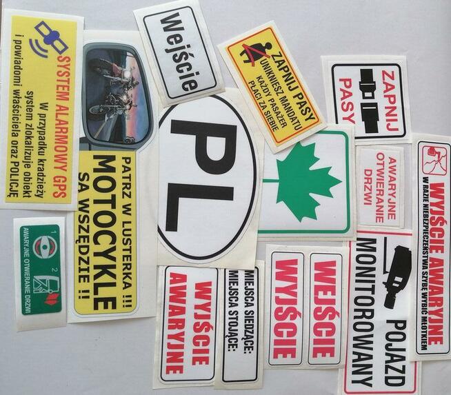 Naklejki ,plakaty, tablice reklamowe, DRUK USŁUGOWO