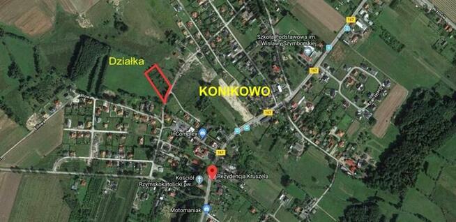 Działka Konikowo gm. Świeszyno Konikowo, Konikowo