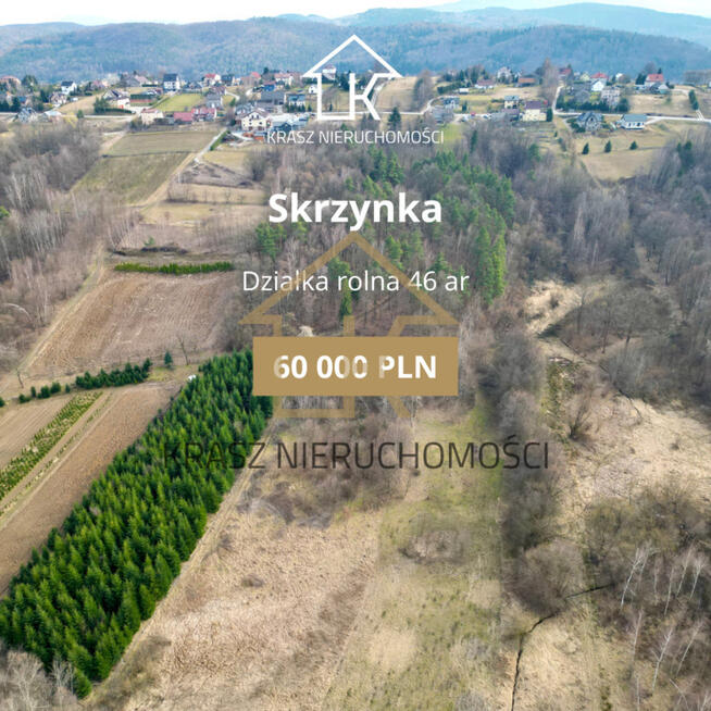 Działka rolna przy lesie-cisza, spokój,sama natura