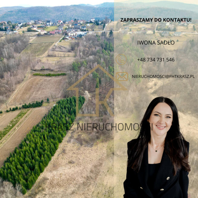 Działka rolna przy lesie-cisza, spokój,sama natura