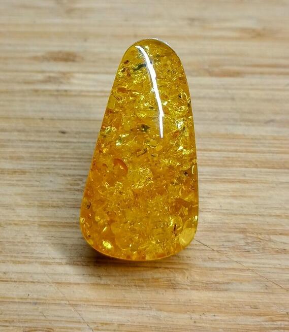 Pierścionek z bursztynem roz.21 / śred.19.40mm