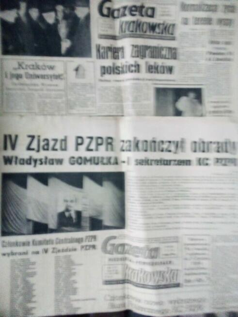 Stary dzienniki Krakowskie z prl-u oraz kultowe czasopisma z