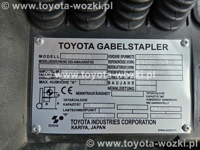 Wózek widłowy TOYOTA 8FDF15 KABINA TOYOTA 8FD15 Linde