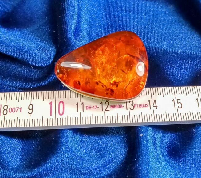 Pierścionek Srebrny z Bursztynem Roz.20/19,10mm