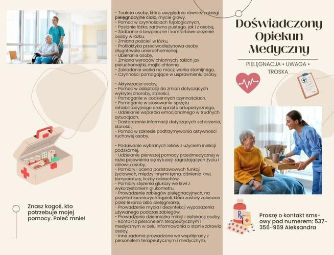 Oferuje opiekę nad osobą starszą