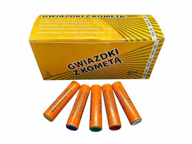 RACE PISTOLETOWE KOLOROWE GWIAZDKI Z KOMETĄ GWR20 GOLD WECO