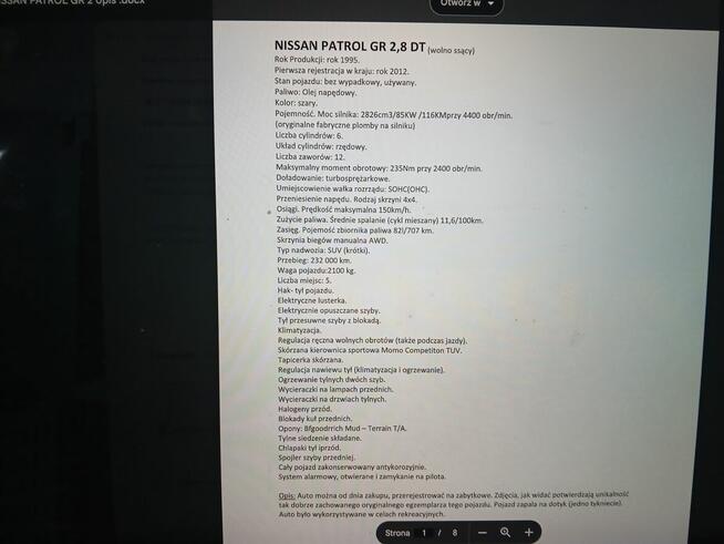 Sprzedam Nissan Patrol