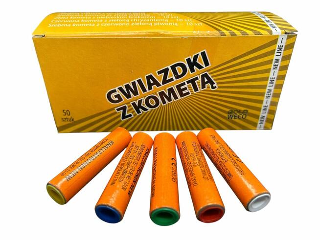 RACE PISTOLETOWE KOLOROWE GWIAZDKI Z KOMETĄ GWR20 GOLD WECO