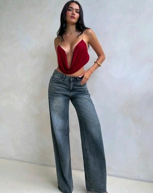 Aloruh Damski prosty łańcuszkowy top na co dzień, odpowiedni