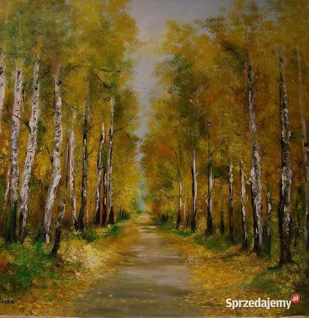 Magiczna aleja 70cm-70cm obraz olejny dostępny