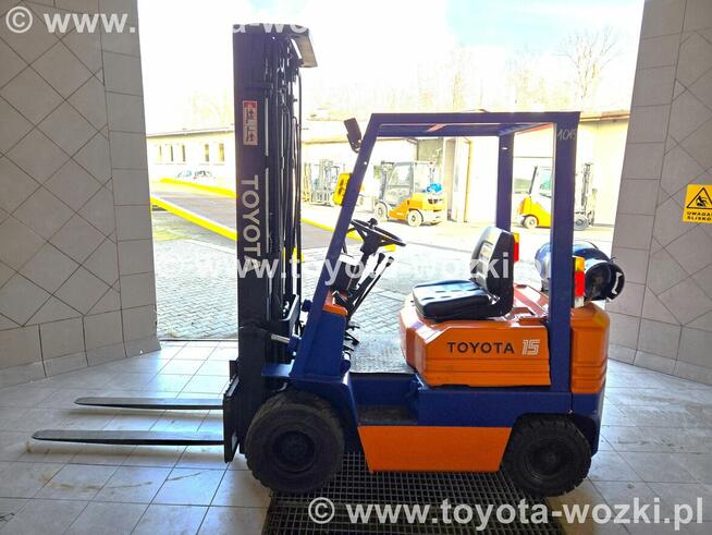 Wózek Widłowy TOYOTA 5FG15 Triplex 5500 mm, TOYOTA 5FGF15