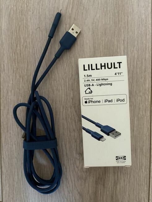 Kabel lightning USB A IKEA LILLHULT 1,5 m