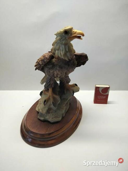 Włoska figura - sygnowana Ptak - Orzeł - stan kolekcjonerski