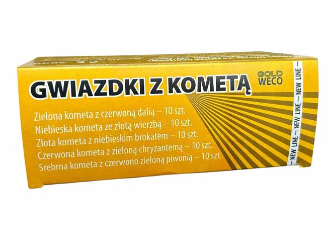 RACE PISTOLETOWE KOLOROWE GWIAZDKI Z KOMETĄ GWR20 GOLD WECO