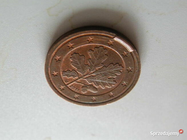 Destrukt , nadlewka - 2 eurocenty - 2011r. - UNIKAT !!!