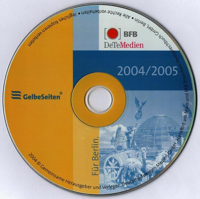 Für BERLIN 2004/2005 PLAN MIASTA USŁUGI KSIĄŻKA TELEFONICZNA