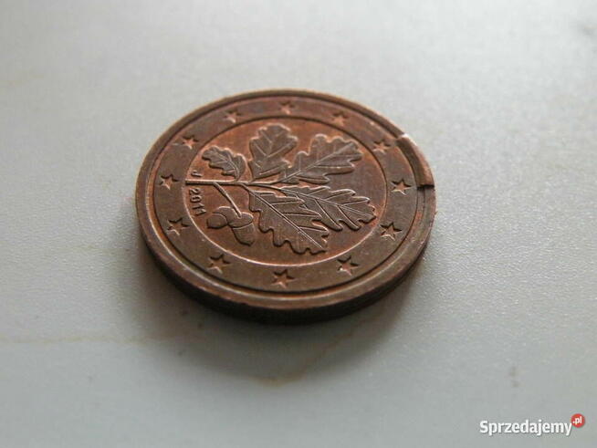 Destrukt , nadlewka - 2 eurocenty - 2011r. - UNIKAT !!!