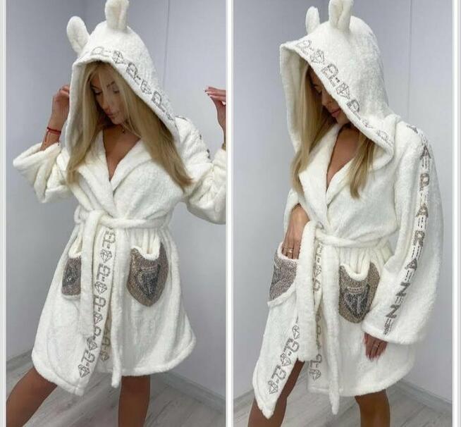 Szlafrok, PAPARAZZI fashion , biały