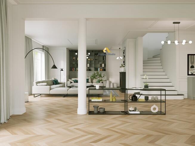 Wizualizacja 3D wnętrza pomieszczenia