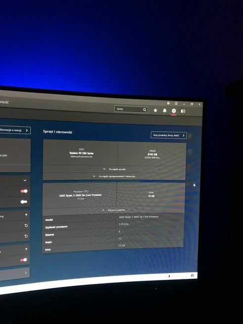 Komputer gemingowy caly zestaw ekran quled