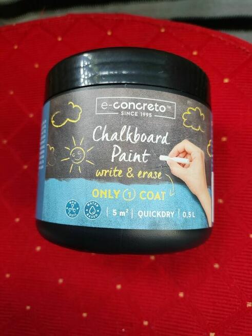 Farba Tablicowa szybkoschnąca czarna kreda do tablica ścienn