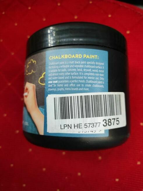 Farba Tablicowa szybkoschnąca czarna kreda do tablica ścienn