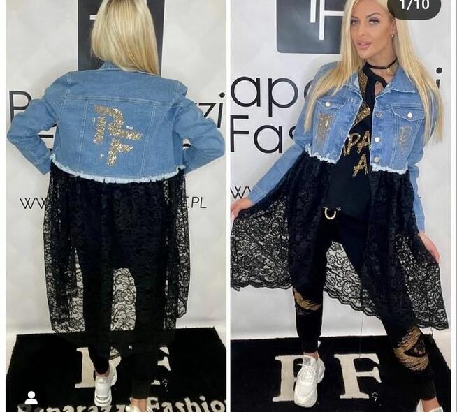 Katana , kurtka Jensowa, midi . Paparazzi fashion orginal