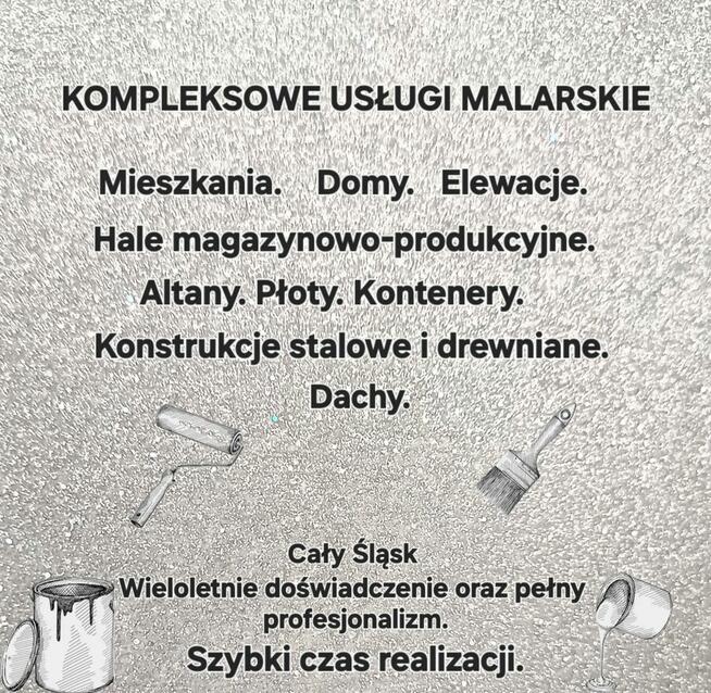 Malowanie pomieszczenia/elewacje/dachy