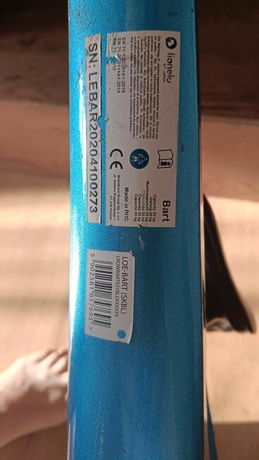 Lekki magnezowy Rowerek Biegowy Lionelo Bart Sky Niebieski