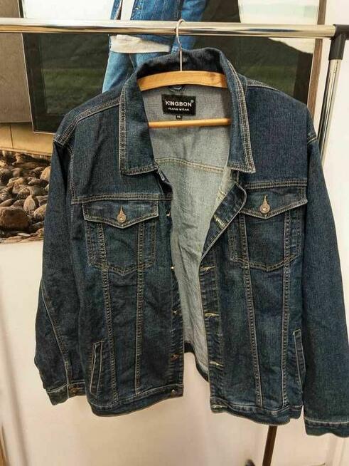 Kurtka męska jeans Kingbon duży rozmiar