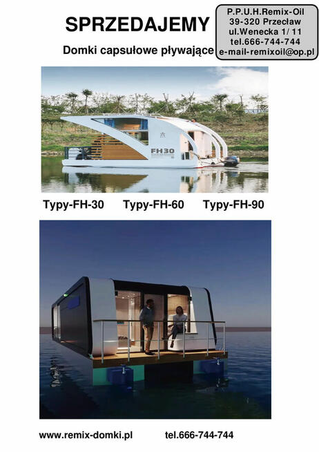 Sprzedajemy domki capsułowe, kontenerowe i inne