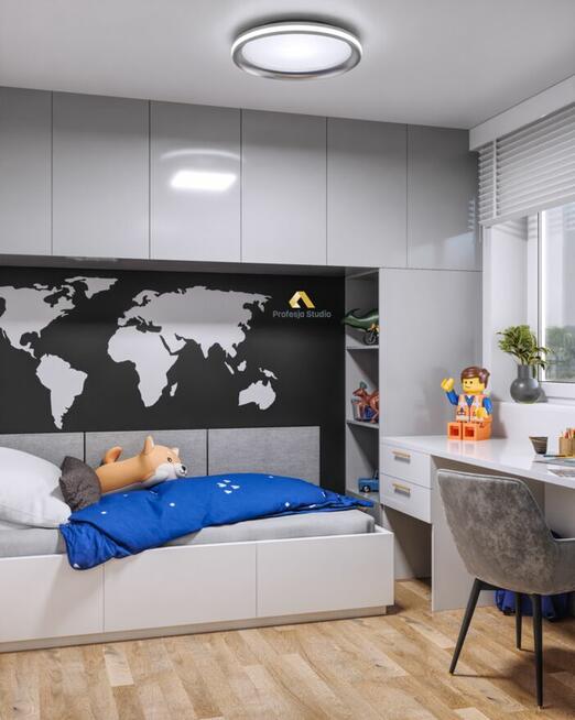 Wizualizacja 3D wnętrza pomieszczenia