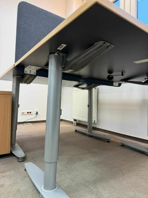 Biurko 100x60 biurka stoły buk KINNARPS regulowana wysokość