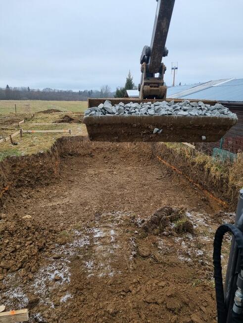 Usługi ziemne Zakopane koparka HDS autolaweta prace roboty