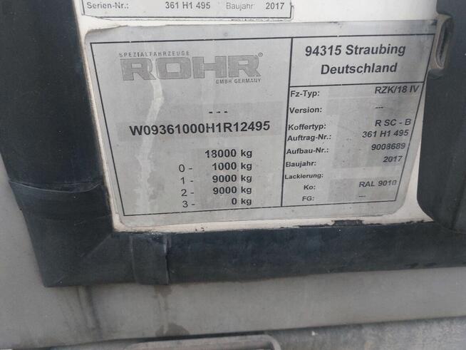 Przyczepa marki ROHR chłodnia 18 palet