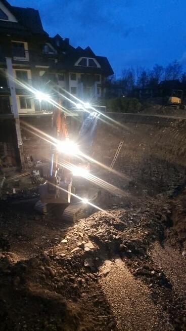 Usługi ziemne Zakopane koparka HDS autolaweta prace roboty